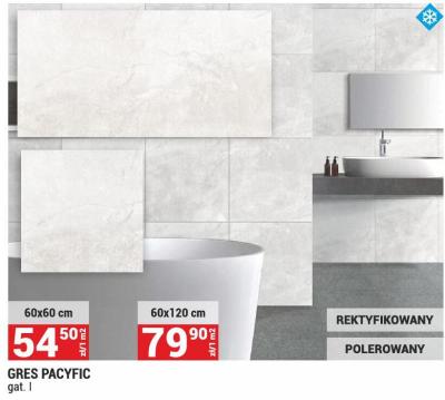 Gres pacyfic 60x60 cm, gat. I Merkury Market promocja w Merkury Market