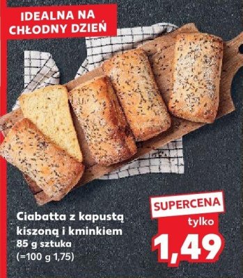 Ciabatta z kapustą kiszoną i kminkiem  promocja w Kaufland