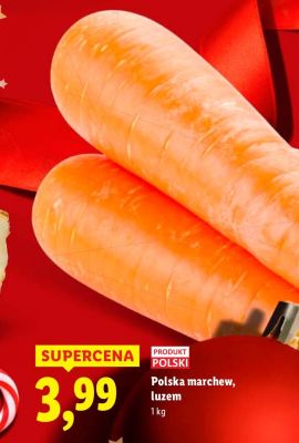 Marchew polska, luzem promocja w Lidl