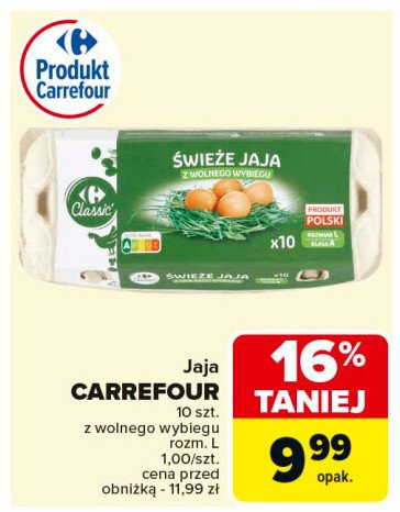 Jaja kl. l Carrefour classic promocja