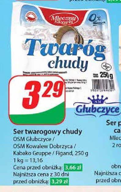 Twaróg chudy Kowalew dobrzyca promocja w Dino