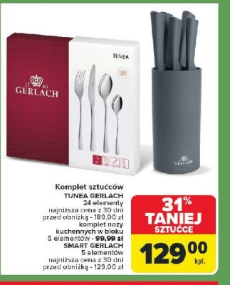 Zestaw noży w bloku smart Gerlach promocja