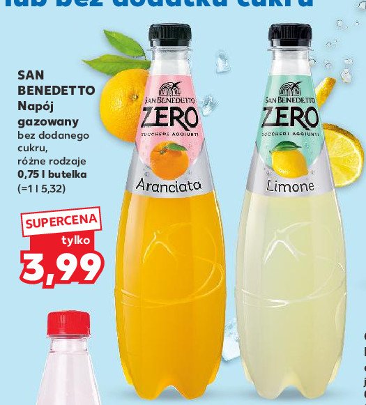 Napój aranciata zero San benedetto promocja