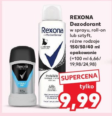 Antyperspirant black + white Rexona promocja