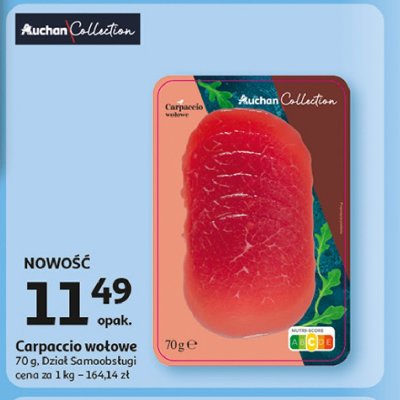Carpaccio wo艂owe AUCHAN COLLECTION promocja