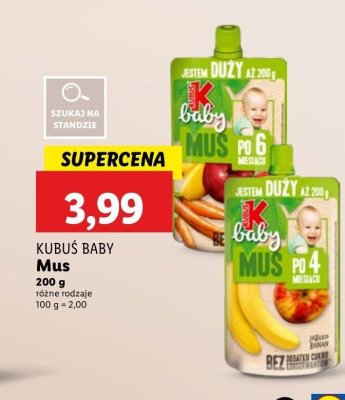 Mus jabłko-banan Kubuś baby promocja