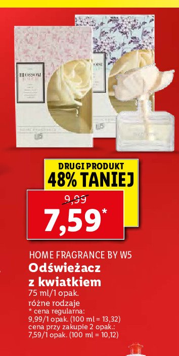 Odświeżacz z kwiatem blossom touch W5 promocja