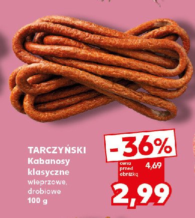 Kabanosy drobiowe Tarczyński promocja