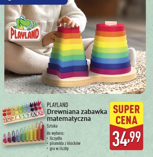 Piramida z klocków drewinana Playland promocja