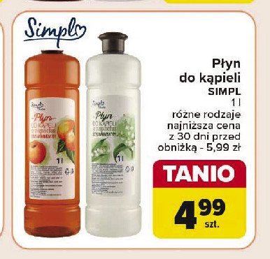 Płyn do kąpieli konwaliowy Simpl promocja