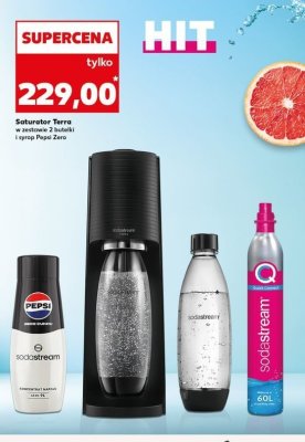 Zestaw: urz膮dzenie sst terra czarny + cylinder cqc + butelka Sodastream promocja
