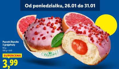 Pączek Zbyszko 3 grejpfruty promocja w Lidl