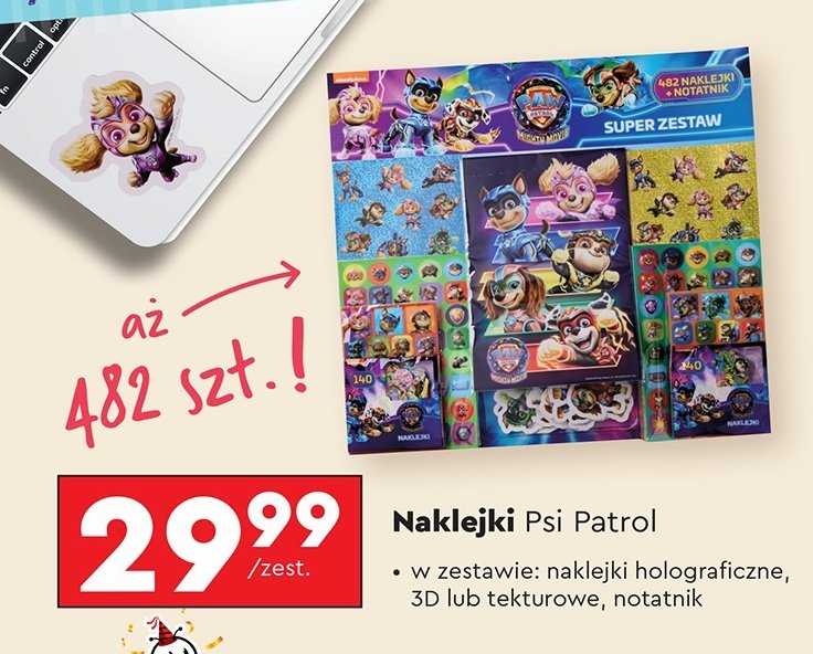 Naklejki psi patrol promocja