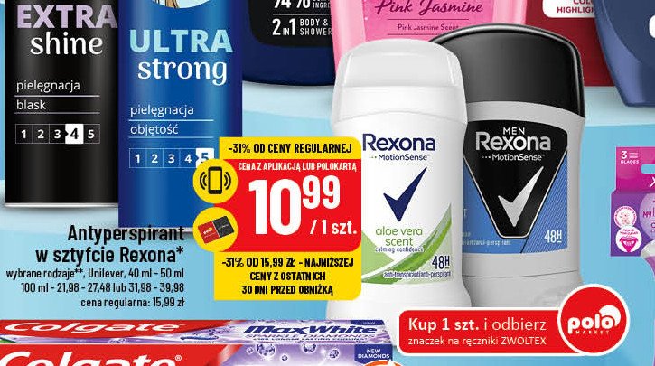 Antyperspirant Rexona aloe vera promocja