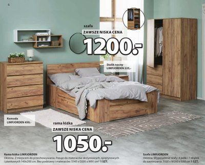 Rama łóżka LIMFJORDEN promocja w Jysk