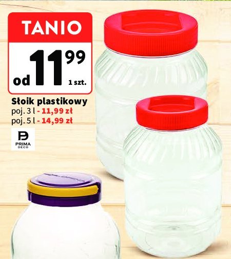 Słoik plastikowy 3 l Prymus-agd promocja