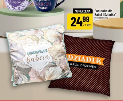 Poduszka dla Babci i Dziadka różne wzory promocja w POLOmarket