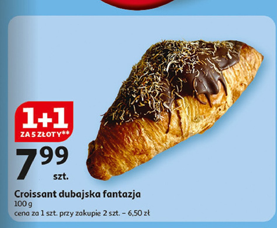 Croisssant fantazja dubajska promocja w Auchan