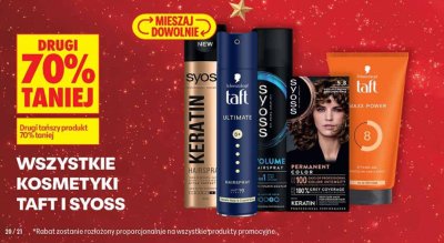 Kosmetyki Taft różne rodzaje promocja w Biedronka