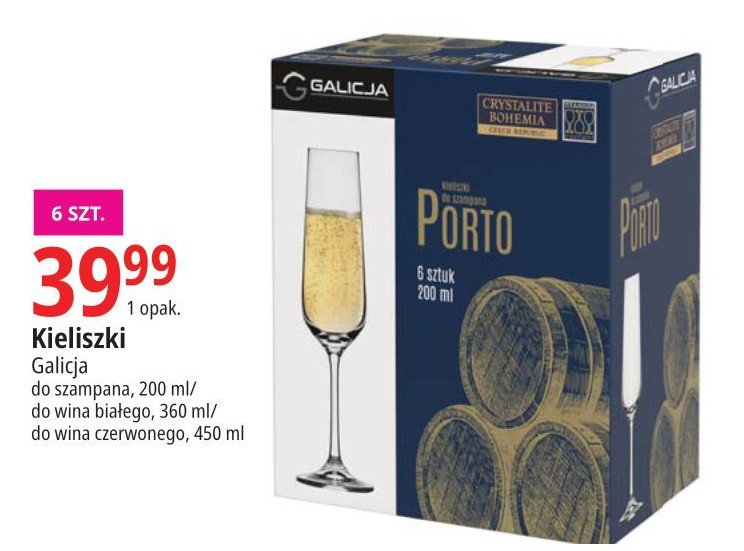Kieliszki porto 200 ml Galicja promocja