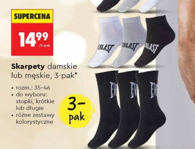Skarpety męskie Everlast 3-pak promocja w Biedronka