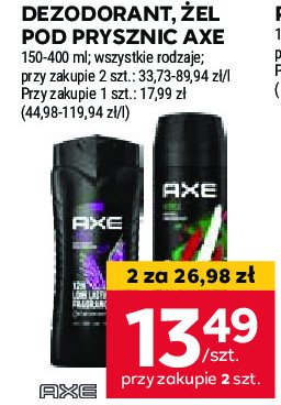 Żel pod prysznic Axe promocja w Stokrotka