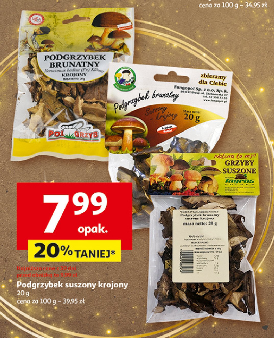 Podgrzybek brunatny krojony Polgrzyb promocja w Auchan