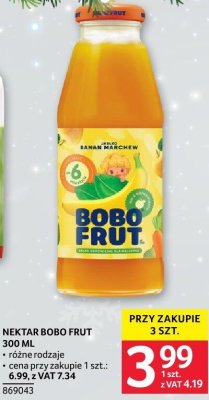 Nektar Bobo Frut 300ml różne rodzaje promocja w Selgros