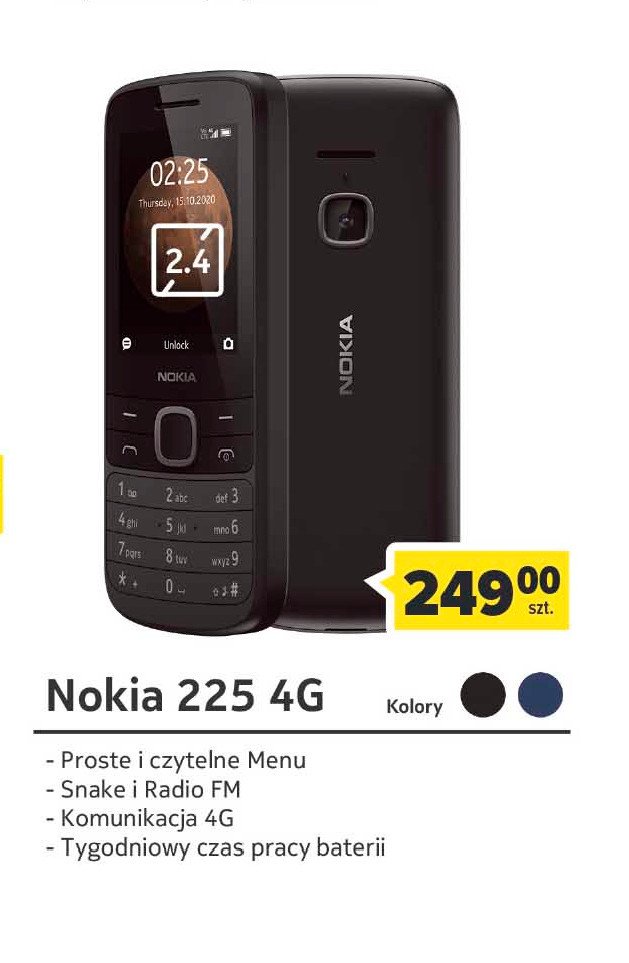 Telefon kom贸rkowy 225 Nokia promocja