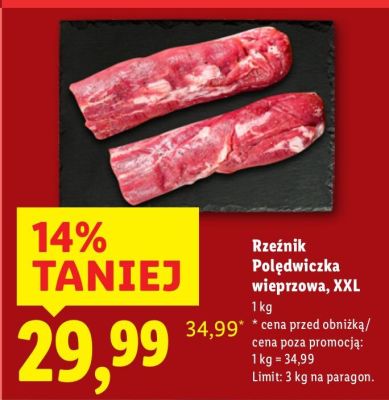 Rzeźnik Polędwiczka wieprzowa, XXL promocja w Lidl