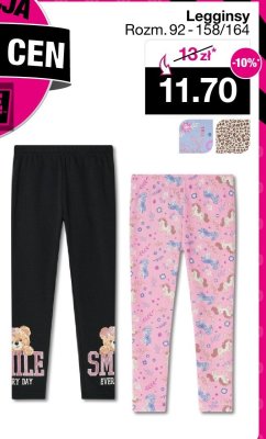 Legginsy dziecięce Rozm. 92-158/164 promocja w Woolworth