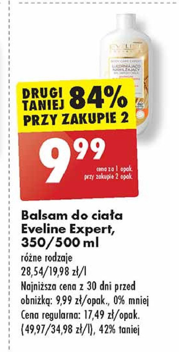 Balsam pod prysznic intensywnie ujędrniający Eveline argan oil + macadamia promocja