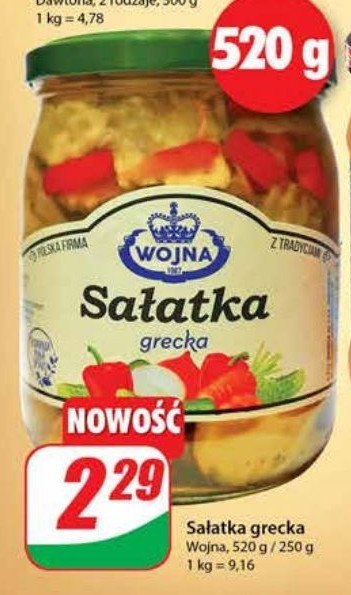 Sałatka grecka Wojna promocja