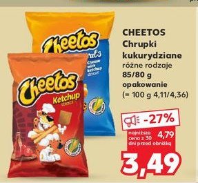 Chrupki spirals ser z ketchupem Cheetos promocja w Kaufland