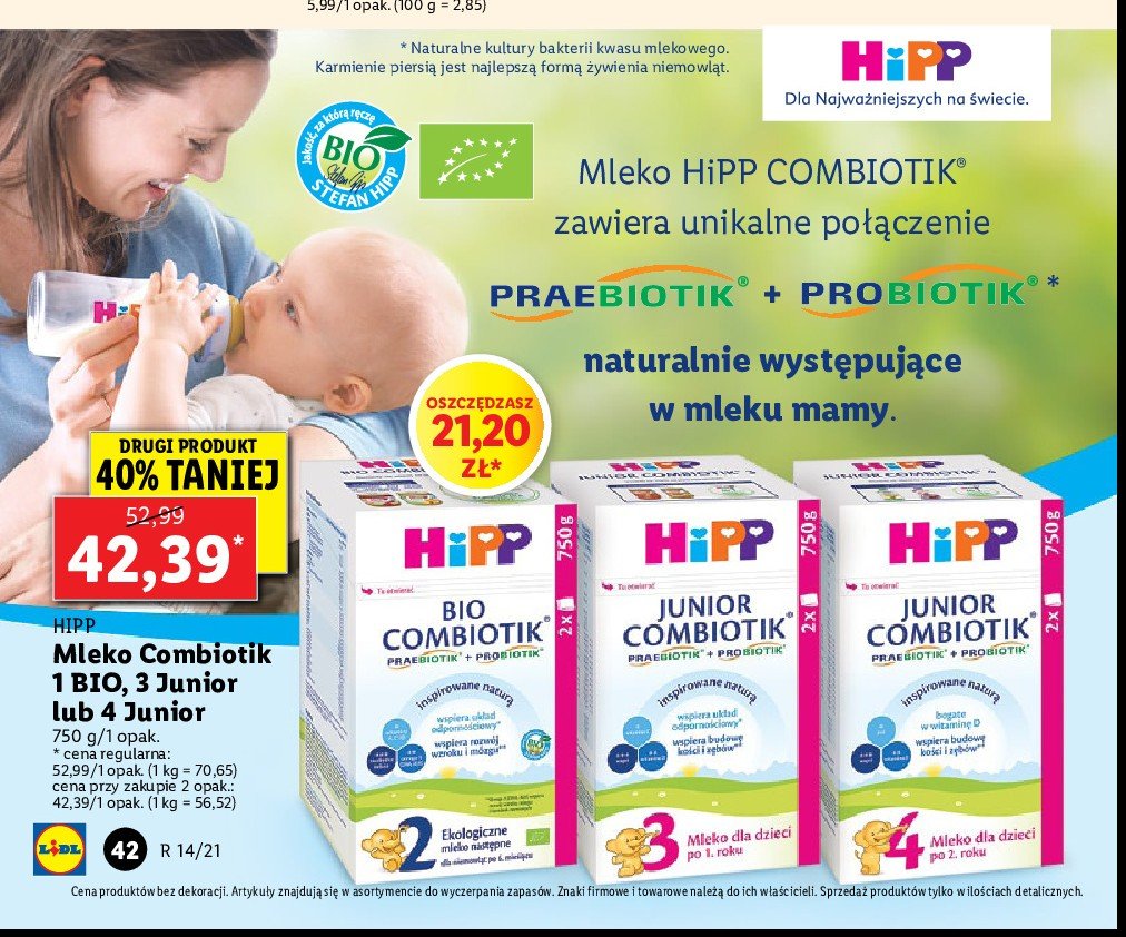Mleko 4 Hipp combiotik promocja