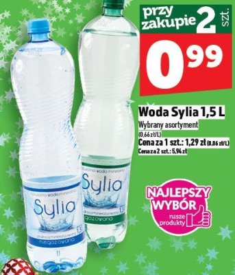 Woda Sylia 1,5L promocja w TOPAZ