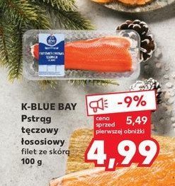 Pstrąg tęczowy łososiowy filet z skórą K-classic blue bay promocja