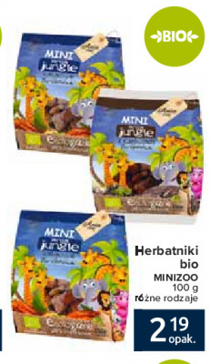 Ciasteczka z czekolad膮 bio Ania bio mini zoo promocja