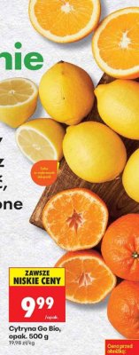 Cytryna Go Bio, opak. 500 g promocja w Biedronka