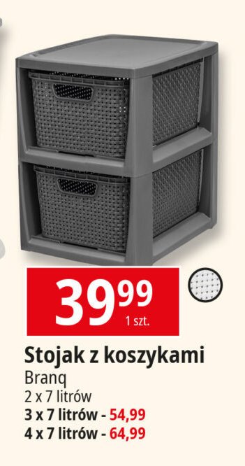 Stojak z dwoma koszykami 2 x 7 l Branq promocja