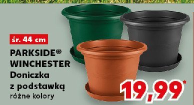 Doniczka z podstawką 44 cm Parkside promocja