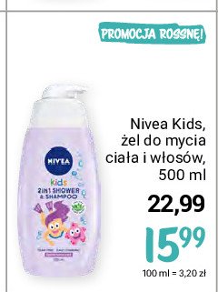 Żel do kąpieli i szampon 2w1 sparkle berry Nivea kids promocja