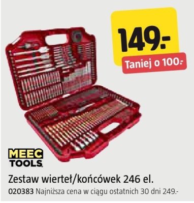 Zestaw wierteł/końcówek MEEC TOOLS 246 el. promocja w Jula