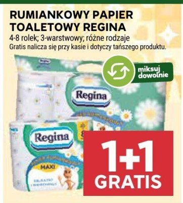 Rumiankowy papier toaletowy Regina promocja w Stokrotka