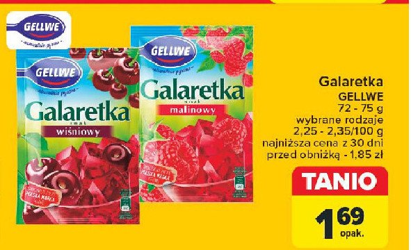 Galaretka malinowa Gellwe promocja