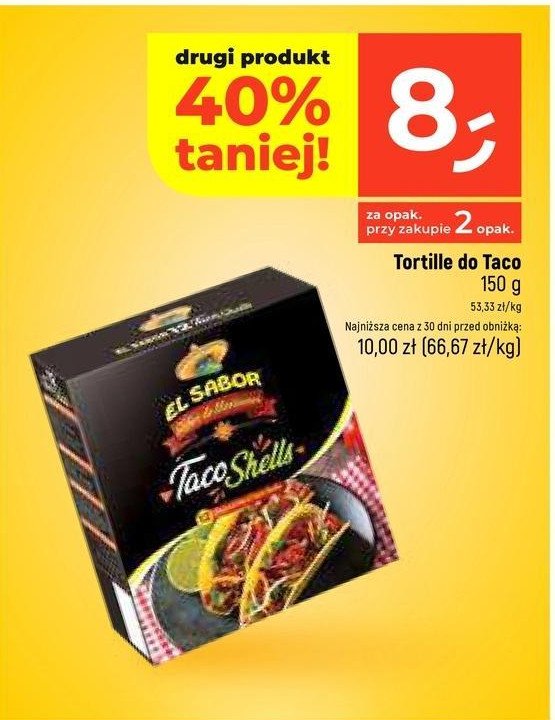 Tortile do taco El sabor promocja