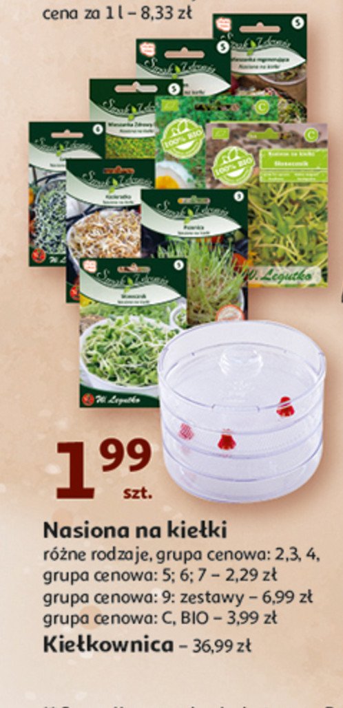 Nasiona 2 grupa cenowa promocja