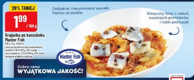 Krajanka po kaszubsku Master Fish promocja w POLOmarket