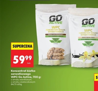 Koncentrat białka serwatkowego WPC o smaku waniliowym 700 g promocja w Biedronka