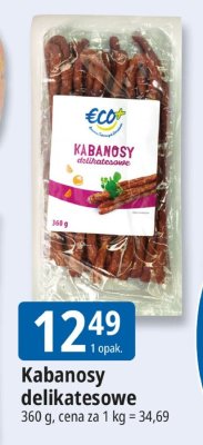 Kabanosy delikatesowe Eco+ promocja w Leclerc